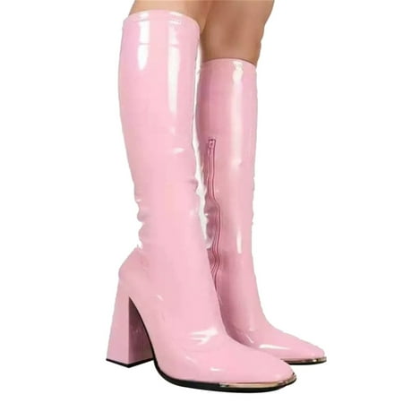Women Boots Square Heel Patent Leather Pointed Toe Knee High Boots Winter Boot Women Boots Winter Boot Square Heel Patent Leather Pointed Toe Knee High Boots Side Zipper Long Boots 39 Pink
Women Boots Square Heel Patent Leather Pointed Toe Knee High Boots Winter Boot Women Boots Winter Boot Square Heel Patent Leather Pointed Toe Knee High Boots Side Zipper Long Boots 39 Pink