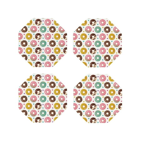 Leather Coasters Set of 4 - Colorful donuts A Lightweight Non-Slip Drink Coasters for Desk Anti-Scalding Desk Cup Coasters for Office Table Decor Octagon
Leather Coasters Set of 4 - Colorful donuts A Lightweight Non-Slip Drink Coasters for Desk Anti-Scalding Desk Cup Coasters for Office Table Decor Octagon
