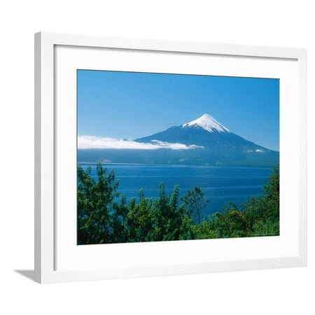 Osorno Volcano and All Saints Lake, Chile Framed Print Wall Art By Mary Plage