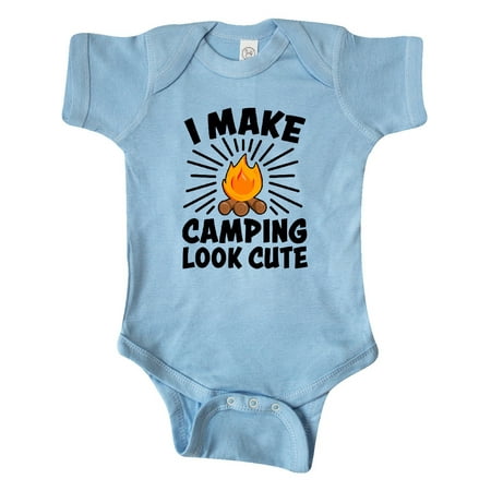 Inktastic I make camping look cute Gift Baby Boy or Baby Girl Bodysuit
