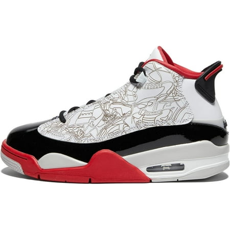 Nike Big Kids Dub Zero Sneakers White/True Red/Black/Neutral Grey 5
