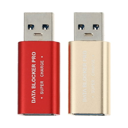FRCOLOR 2PCS USB Data Blocker Charge-Only USB Blocker Juice Jacking Prevention