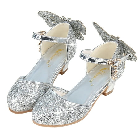 Blotona Kids Girls Princess Sandals Glitter Butterfly Low Heel Pumps Summer Princess Shoes for Dance Party
Blotona Kids Girls Princess Sandals Glitter Butterfly Low Heel Pumps Summer Princess Shoes for Dance Party