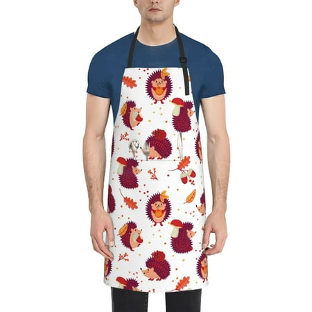 Picia Cartoon Hedgehogs Waterproof Apron for Unisex Adult - Adjustable Bib Apron with Pockets Ideal for Cooking Gardening Painting and Household Chores
Picia Cartoon Hedgehogs Waterproof Apron for Unisex Adult - Adjustable Bib Apron with Pockets Ideal for Cooking Gardening Painting and Household Chores