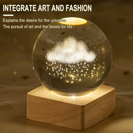 EJWQWQE Glowing Planetary Galaxy Astronaut Crystal Ball Night Lights USB Power Warm/RGB Bedside Light Kid Gift Night Lamp
EJWQWQE Glowing Planetary Galaxy Astronaut Crystal Ball Night Lights USB Power Warm/RGB Bedside Light Kid Gift Night Lamp