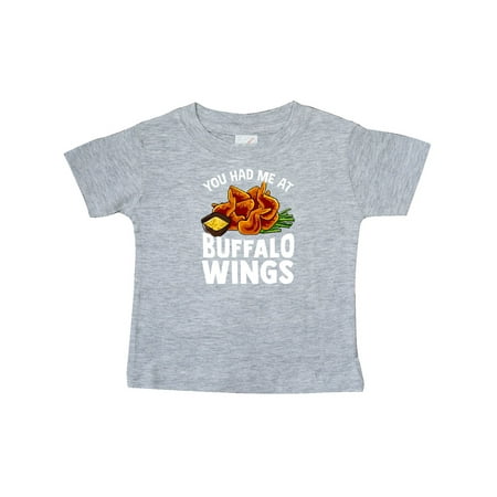 Inktastic Buffalo Wings Game Day Snack Gift Baby Boy or Baby Girl T-Shirt