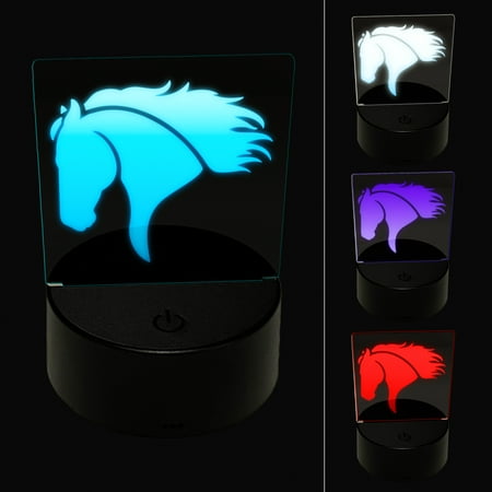 Wild Horse Head Mane Blowing LED Night Light Sign 3D Illusion Desk Nightstand Lamp
Wild Horse Head Mane Blowing LED Night Light Sign 3D Illusion Desk Nightstand Lamp