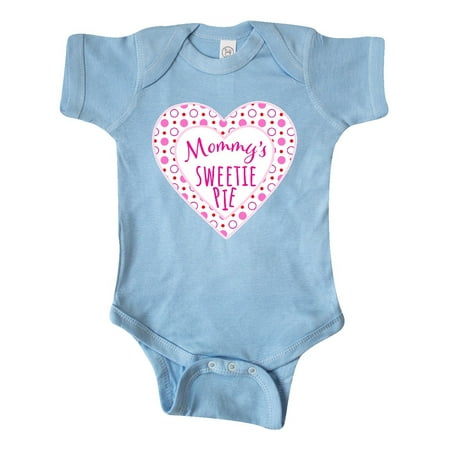 Inktastic Mommy s Sweetie Pie with Pink Hearts Gift Baby Boy or Baby Girl Bodysuit