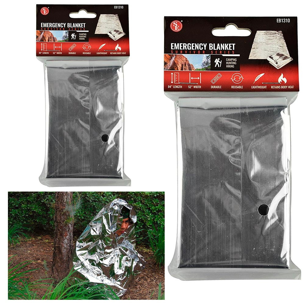 Grabber SPACE Brand Emergency Blanket Silver/Silver