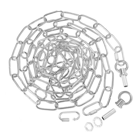 10Ft Lighting Chain for Hanging Lamp Chandelier Chain Light Fixture Chain Load Capacity 65 Lbs Silver
10Ft Lighting Chain for Hanging Lamp Chandelier Chain Light Fixture Chain Load Capacity 65 Lbs Silver