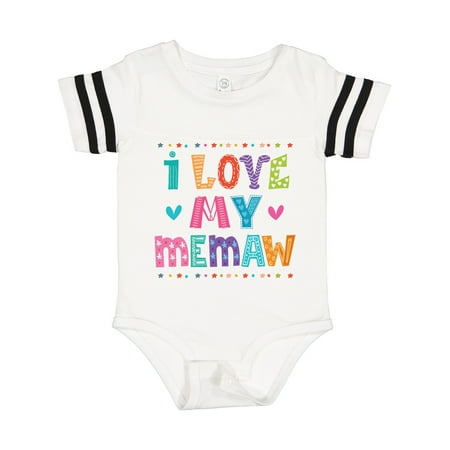 Inktastic I Love My Memaw Gift for Granddaughter Gift Baby Girl Bodysuit