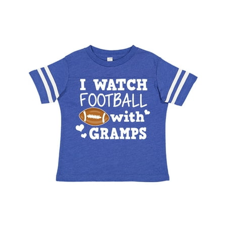 Inktastic I Watch Football with My Gramps Gift Toddler Boy Girl T-Shirt
