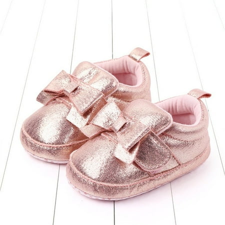 YOHOME Toddler Kid Baby Girls Cute Bow Knot Toddler First Walk Winter Casual Warm