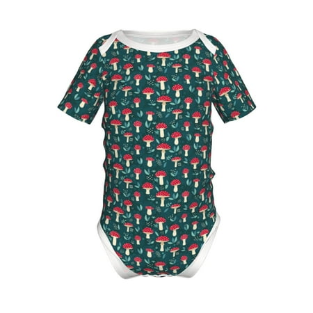 Lukts Amanita Mushroom Print Baby Short Sleeve Romper Onesie for Newborn Baby Boys and Girls-12 Months
Lukts Amanita Mushroom Print Baby Short Sleeve Romper Onesie for Newborn Baby Boys and Girls-12 Months