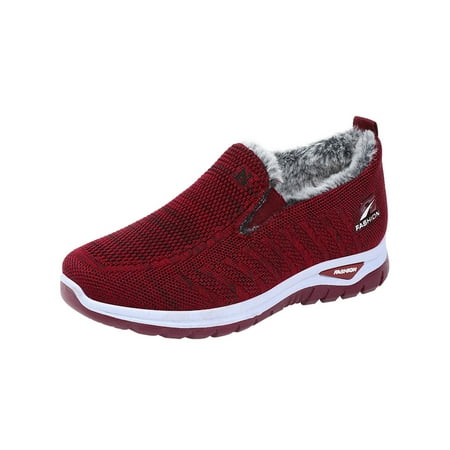 Frontwalk Womens Warm Shoe Slip-Ons Sneakers Plush Lined Walking Shoes Sports Lightweight Flats Ladies Mesh Loafers Red 6
Frontwalk Womens Warm Shoe Slip-Ons Sneakers Plush Lined Walking Shoes Sports Lightweight Flats Ladies Mesh Loafers Red 6