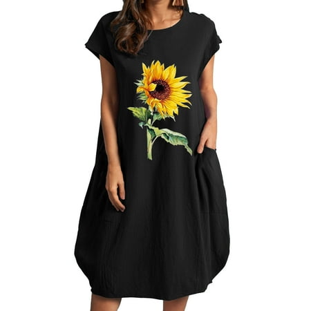 Maternity Dress Pink Dress for Women Women s Plain Color Short Sleeve Round Neck Dress Printed Dress with Pokets Midi Dress Dresses for Women Bridesmaid Dresses Savings Deals Black L
Maternity Dress Pink Dress for Women Women s Plain Color Short Sleeve Round Neck Dress Printed Dress with Pokets Midi Dress Dresses for Women Bridesmaid Dresses Savings Deals Black L