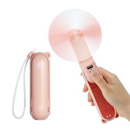 Portable Handheld Mini Fan USB Rechargeable Small Pocket Fan Cartoon Bear Folding Personal Fan 4800mAh
Portable Handheld Mini Fan USB Rechargeable Small Pocket Fan Cartoon Bear Folding Personal Fan 4800mAh