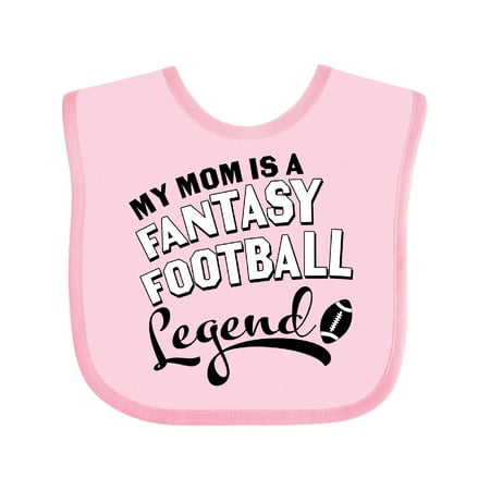 Inktastic My Mom is a Fantasy Football Legend Gift Baby Boy or Baby Girl Bib