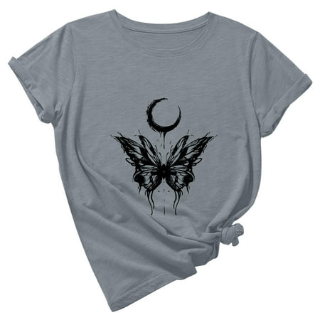 Shirts for Women Shirts for Women Women s Summer Loose Pullover Print Round Neck Short Sleeve Top Short Sleeve Round Neck Top/Shirt Crop Top White Tank Tops Women on Sales Gray L
Shirts for Women Shirts for Women Women s Summer Loose Pullover Print Round Neck Short Sleeve Top Short Sleeve Round Neck Top/Shirt Crop Top White Tank Tops Women on Sales Gray L