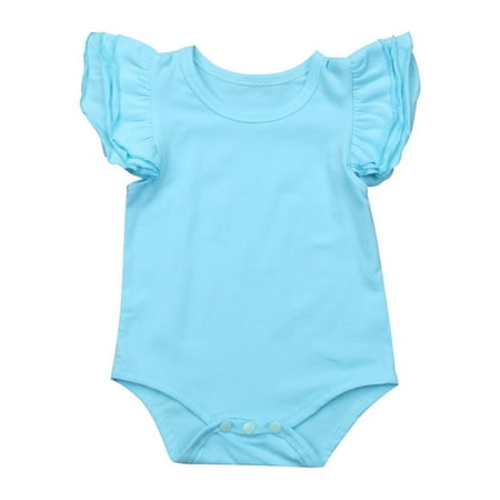 Nituyy Infant Baby Girl Basic Ruffle Short Sleeve Cotton Romper Bodysuit Tops Clothes
Nituyy Infant Baby Girl Basic Ruffle Short Sleeve Cotton Romper Bodysuit Tops Clothes