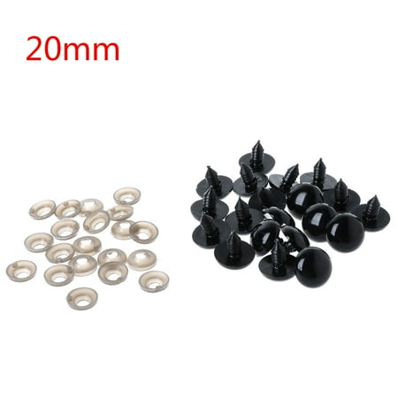 Sardfxul 20pcs 6-20mm Black Plastic Safety Eyes For Teddy Bear/Dolls/Toy Animal/Felting
Sardfxul 20pcs 6-20mm Black Plastic Safety Eyes For Teddy Bear/Dolls/Toy Animal/Felting