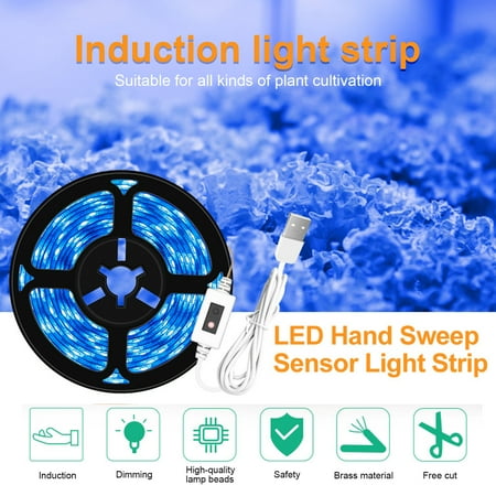 LINASHI USB LED Grow Light Double-sided Adhesive Memory Function Waterproof Full Spectrum Hand Induction LED Plant Grow Light for Pipeline Cultivation
LINASHI USB LED Grow Light Double-sided Adhesive Memory Function Waterproof Full Spectrum Hand Induction LED Plant Grow Light for Pipeline Cultivation