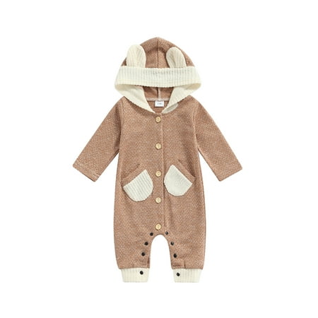 Canrulo Toddler Baby Boy Girl Autumn Winter Clothes Jumpsuit Long Sleeve Single Breasted Hooded Romper Pink 3-6 Months
Canrulo Toddler Baby Boy Girl Autumn Winter Clothes Jumpsuit Long Sleeve Single Breasted Hooded Romper Pink 3-6 Months