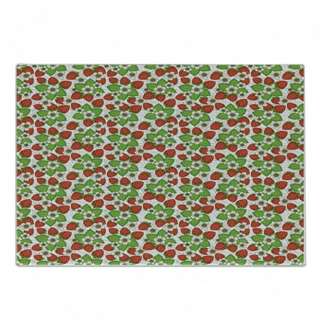 Floral Cutting Board Strawberries with Flowers and Leaves Summer Season Themed Eating Food Decorative Tempered Glass Cutting and Serving Board Small Size Vermilion Green Pink by Ambesonne
Floral Cutting Board Strawberries with Flowers and Leaves Summer Season Themed Eating Food Decorative Tempered Glass Cutting and Serving Board Small Size Vermilion Green Pink by Ambesonne