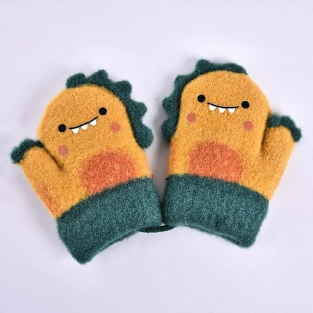TUOBARR Toddler Baby Boys Girls Winter Knitted Gloves Children Dinosaur Gloves Children Cartoon Thickened Warm Gloves
TUOBARR Toddler Baby Boys Girls Winter Knitted Gloves Children Dinosaur Gloves Children Cartoon Thickened Warm Gloves