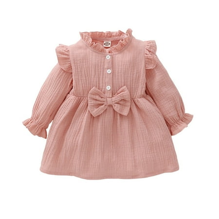 18 Months Baby Girls Clothes 24 Months Girls Dress Solid Color Dress Toddler Girls Long Sleeve Dress Pink Dress
18 Months Baby Girls Clothes 24 Months Girls Dress Solid Color Dress Toddler Girls Long Sleeve Dress Pink Dress