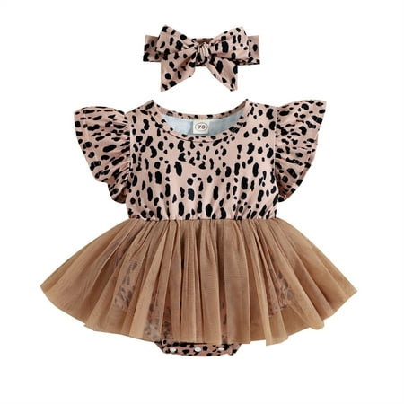 Zukuco Newborn Baby Girls Princess Tutu Dress Leopard print Romper Dresses Summer Clothes 3-6 Months
Zukuco Newborn Baby Girls Princess Tutu Dress Leopard print Romper Dresses Summer Clothes 3-6 Months