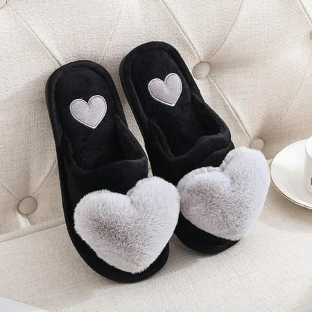 Slippers Heart-Shaped Slippers Female Warm Cotton Flat Shoes Female Winter Flip Flops Female Household Indoor Non-Slip Shoes
Slippers Heart-Shaped Slippers Female Warm Cotton Flat Shoes Female Winter Flip Flops Female Household Indoor Non-Slip Shoes