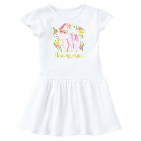 Inktastic I Love My Mama Unicorn with Pink and Yellow Flowers Gift Toddler Girl Dress
Inktastic I Love My Mama Unicorn with Pink and Yellow Flowers Gift Toddler Girl Dress
