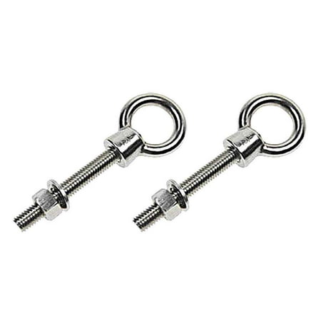 1/2 x 6 Stainless Steel T316 Shoulder Eye Bolt Precision Cast - 2