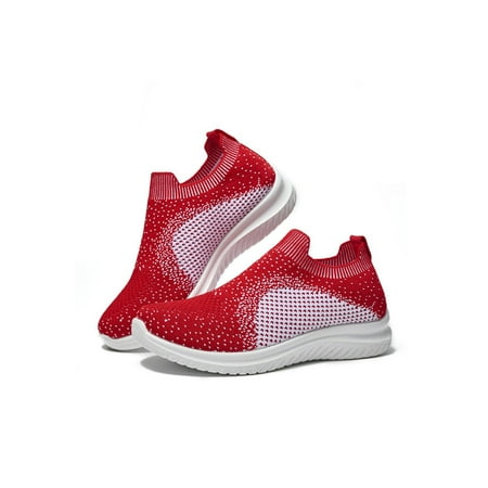 Wazshop Womens Sneakers Slip On Casual Shoes Comfort Flats Breathable Non-Slip Sock Sneaker Women Walking Shoe Knit Upper Lightweight Red 7
Wazshop Womens Sneakers Slip On Casual Shoes Comfort Flats Breathable Non-Slip Sock Sneaker Women Walking Shoe Knit Upper Lightweight Red 7