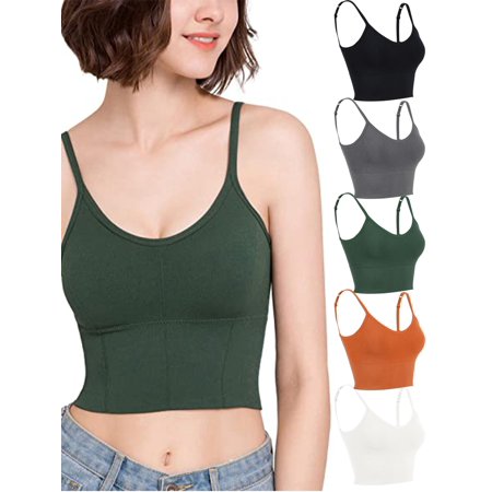 Gustave Women V Neck Cami Bras Wirefree Padded Push Up Sports Bra Comfort Yoga Bralettes Spaghetti Strap Crop Tops Tanks for Girls L-XL Yellow
Gustave Women V Neck Cami Bras Wirefree Padded Push Up Sports Bra Comfort Yoga Bralettes Spaghetti Strap Crop Tops Tanks for Girls L-XL Yellow
