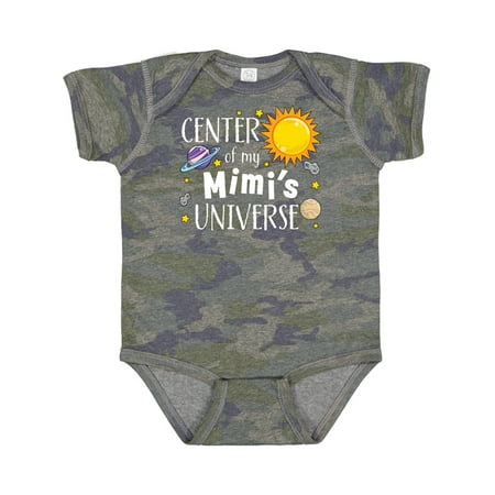 Inktastic Center of My Mimi s Universe Gift Baby Boy or Baby Girl Bodysuit