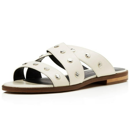 Rebecca Minkoff Women s Susie Leather Slides US 8.5 Antique White