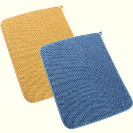 Xmarks 2 Pack Microfiber Dish Drying Mat Super Absorbent Dish Drying Rack Pads Kitchen Counter Mat 15.7*11.8in
Xmarks 2 Pack Microfiber Dish Drying Mat Super Absorbent Dish Drying Rack Pads Kitchen Counter Mat 15.7*11.8in