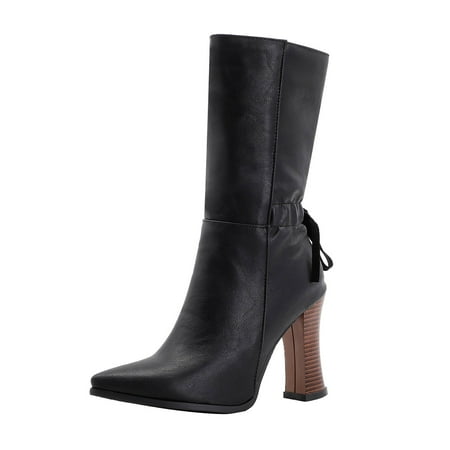 Gzztg Womens Shoes High-Heeled Mid-Tube Boots Autumn And Winter Pointed Toe Fashion Plus
Gzztg Womens Shoes High-Heeled Mid-Tube Boots Autumn And Winter Pointed Toe Fashion Plus