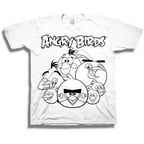 Rovio Angry Birds Boys Graphic DIY Color Me Tee