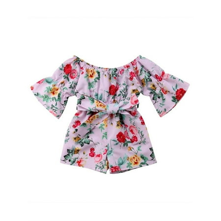 Inevnen Newborn Kids Baby Girls Off Shoulder Floral Print Bodysuit Jumpsuit Clothes Set
Inevnen Newborn Kids Baby Girls Off Shoulder Floral Print Bodysuit Jumpsuit Clothes Set