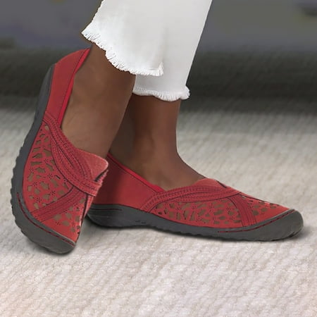 HIBRO Women s Ladies Flats Round Toe Sneakers Hollow Out Walking Slip On Shoes
HIBRO Women s Ladies Flats Round Toe Sneakers Hollow Out Walking Slip On Shoes
