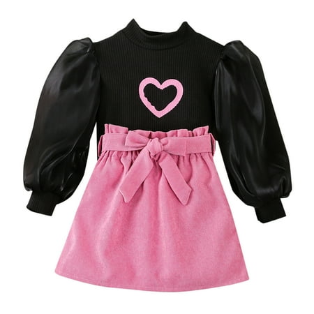 JDEFEG Dress Flower Girl Valentines Days Fashion Children Clothing Sets Heart Print Long Puff Sleeve Turtleneck Top Skirts 2Pcs Kids Clothes Girls Girls Chiffon Dress Floor Length Hot Pink 90
JDEFEG Dress Flower Girl Valentines Days Fashion Children Clothing Sets Heart Print Long Puff Sleeve Turtleneck Top Skirts 2Pcs Kids Clothes Girls Girls Chiffon Dress Floor Length Hot Pink 90
