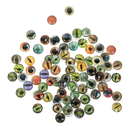 100pcs Simulation Eys Patches Doll Making Eyeball Patches Decorative Glass Patches