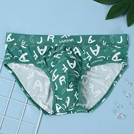 ALSLIAO Mens Ice Silk Briefs Low-Rise Sexy Underwear Breathable Pouch Underpants Green L
ALSLIAO Mens Ice Silk Briefs Low-Rise Sexy Underwear Breathable Pouch Underpants Green L