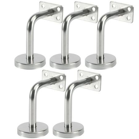 5Pcs Professional Solid Stainless Steel Handrail Wall Mounted Brackets Supports