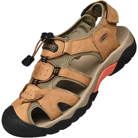 Men s Closed Toe Sports Sandals Fashion Breathable Premium Leather Athletic Sandals Non-Slip Comfortable Outdoor Sports Beach Shoes
Men s Closed Toe Sports Sandals Fashion Breathable Premium Leather Athletic Sandals Non-Slip Comfortable Outdoor Sports Beach Shoes