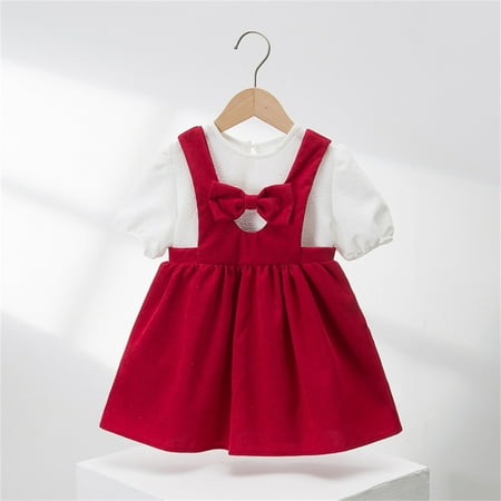 Hunpta Children Kid Toddler Baby Girls Cute Bubble Sleeve Blouse Tops Solid Bowknot Suspender Skirt Outfits Set 2PCS Clothes
Hunpta Children Kid Toddler Baby Girls Cute Bubble Sleeve Blouse Tops Solid Bowknot Suspender Skirt Outfits Set 2PCS Clothes