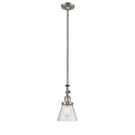 Innovations Lighting 206 Small Cone Small Cone 6 Wide Adjustable Mini Pendant - Nickel